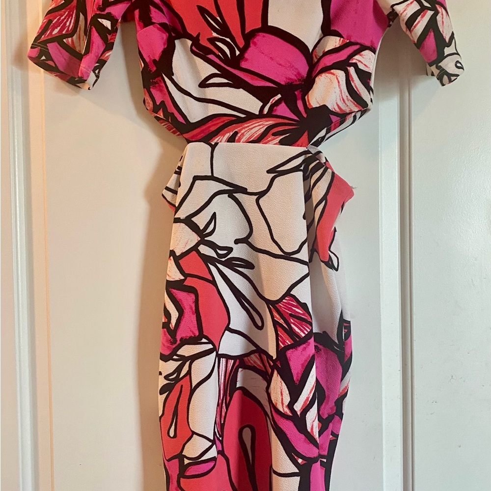 Bisou Bisou Pink Black Spectacular Dress